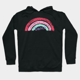 Rainbow Dance Vintage Distressed Graphic for the dancer and dance lover Hoodie